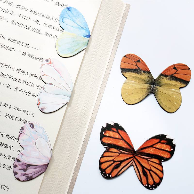 Bookmark Magnetic Clip - 4 teile/paket Schöne Schmetterling Magnetische Lesezeichen