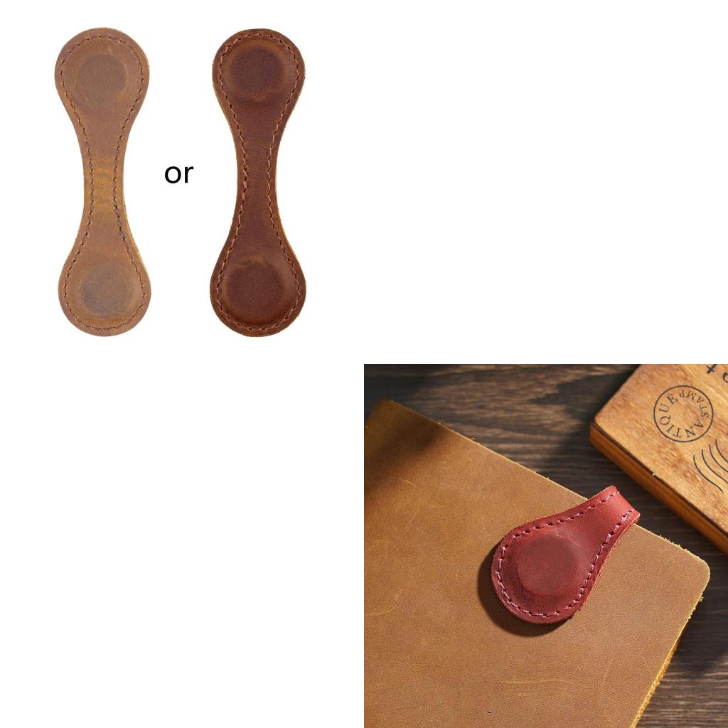 Bookmark Magnetic Clip - Magnetisches Leder-Lesezeichen, Geschenk-Lesezeichen, doppelseitiger Buchseitenteiler für