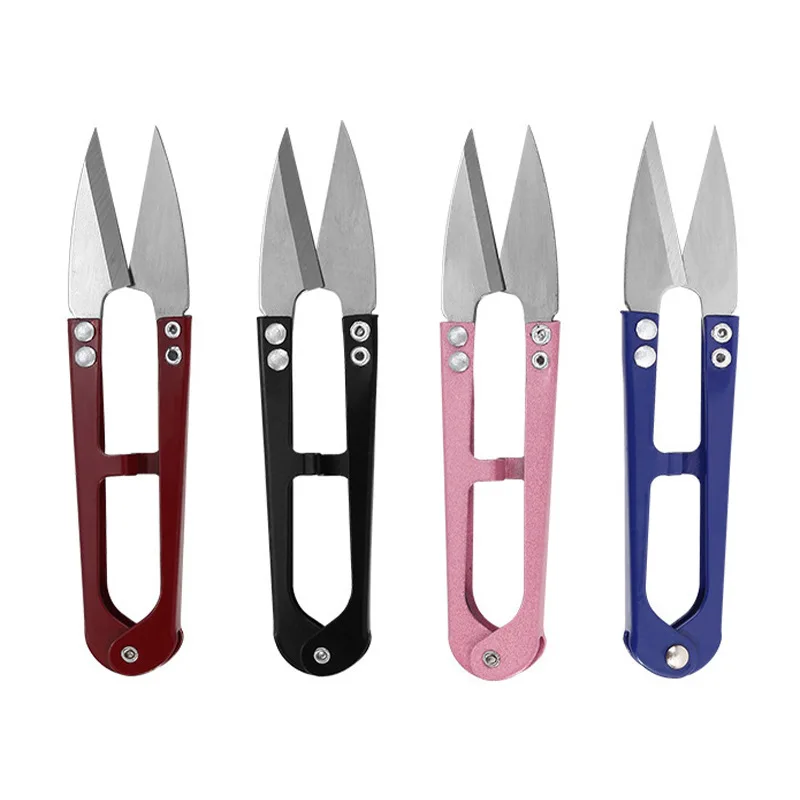 Scissors Stainless Craft - 4 Stück Fadenschneider, Nähscheren, Trimmzangen, U-förmiger