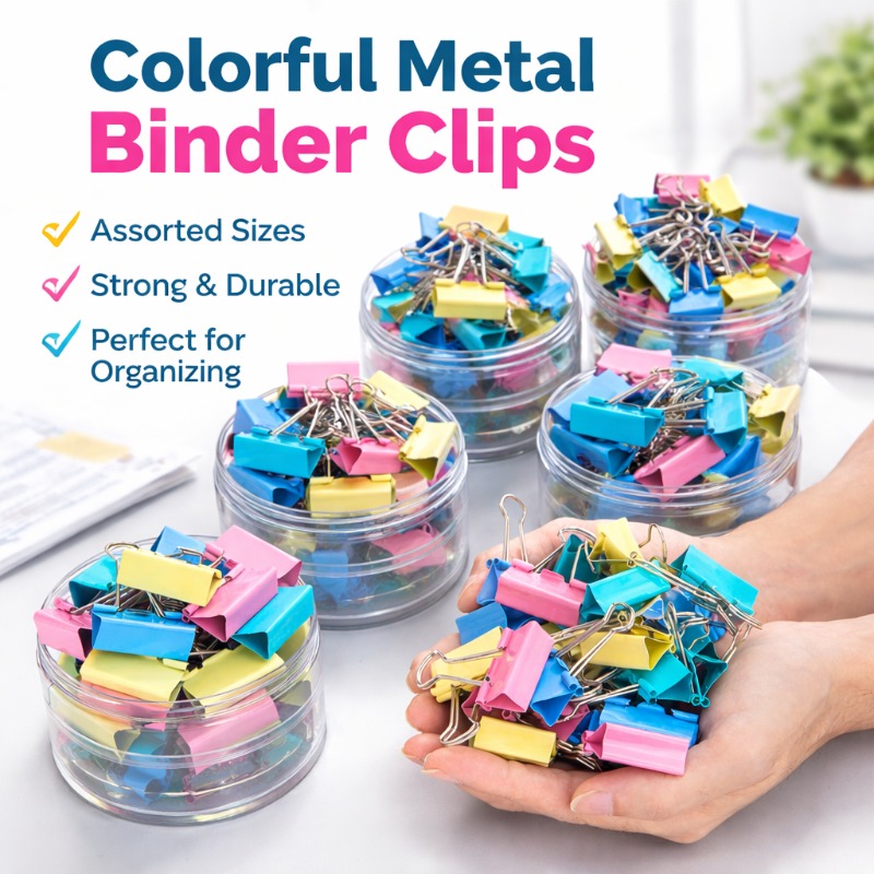 40 Stück/Set Lange Bunte Metal – Is Stationery Office Supply Bewertung und Preis