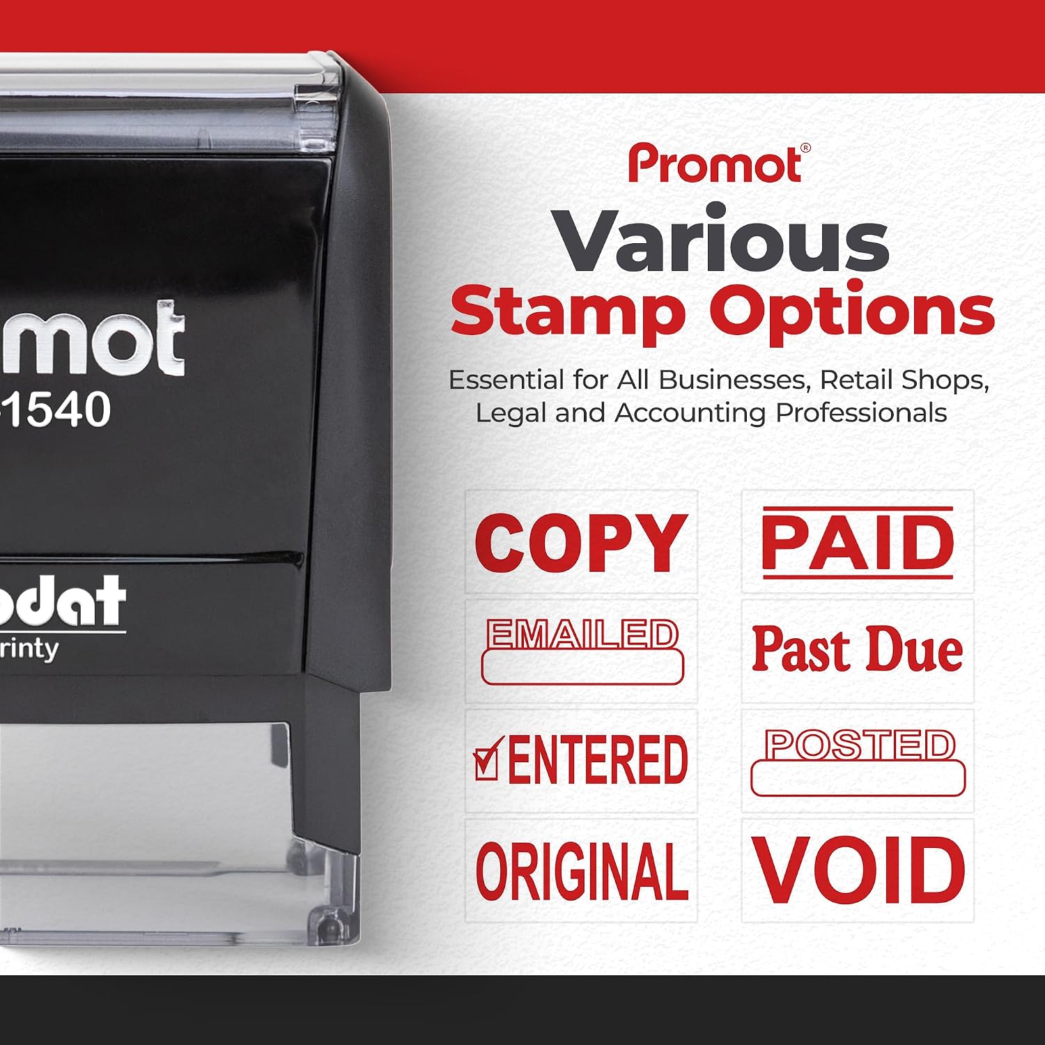Selbstfärbender Bezahlstempel, – Self Inking Stamp Bewertung und Preis
