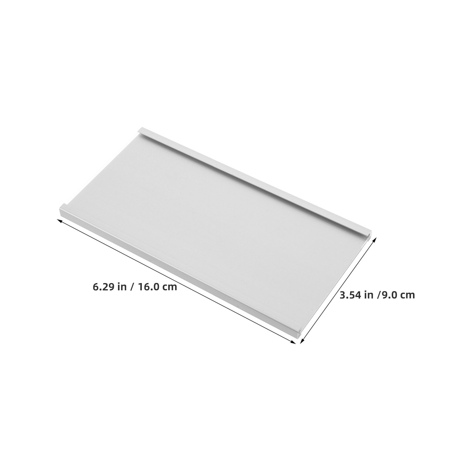 Eleganter Aluminium-Namensschi – Desk Name Plate Bewertung und Preis