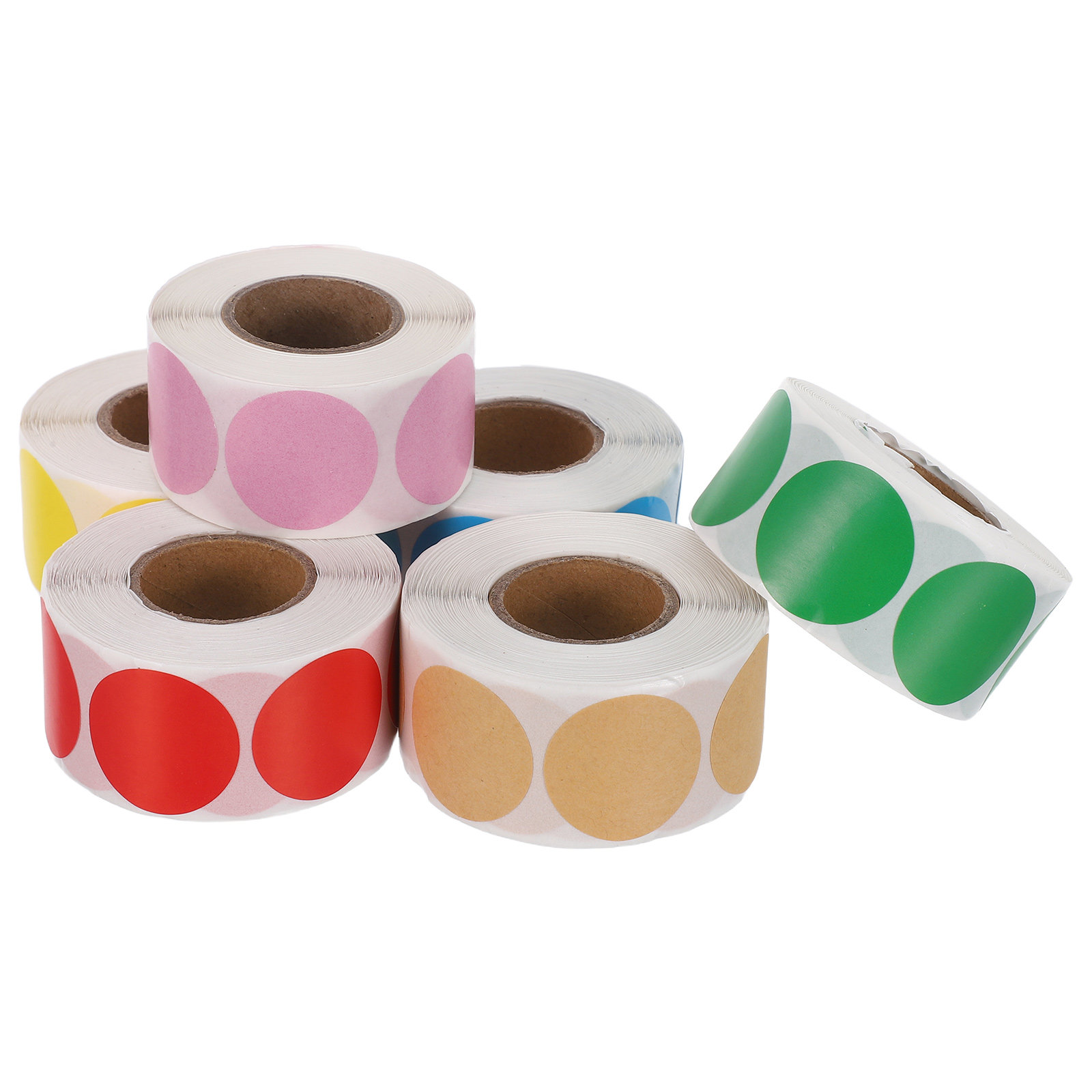 6 Rollen Runde Blanko-Kraftpap – Sticker Label Roll Bewertung und Preis