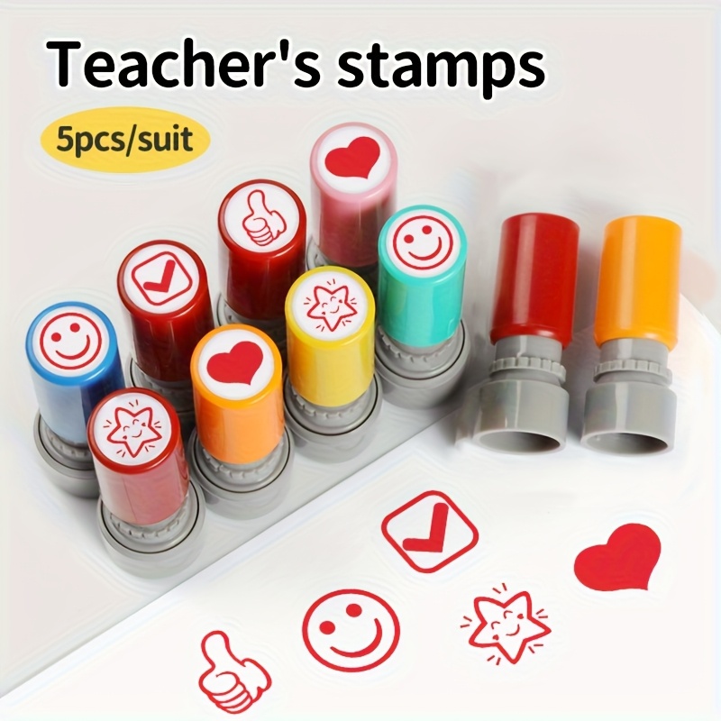 Bunte Lehrerstempel 5 Stück Se – Self Inking Stamp Bewertung und Preis