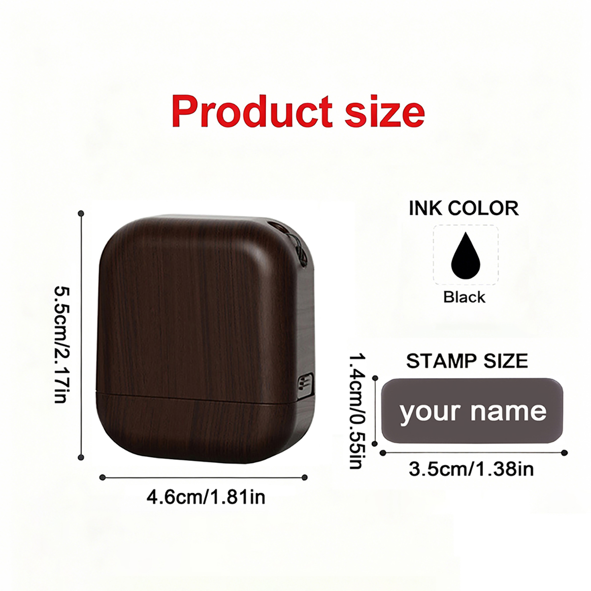 Personalisierter Kunststoff-St – Self Inking Stamp Bewertung und Preis