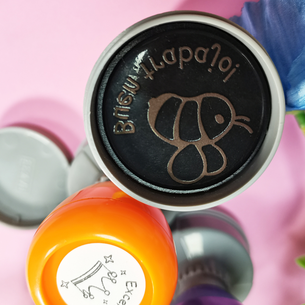 Farbe: 3-teilig, großer spanis – Self Inking Stamp Bewertung und Preis