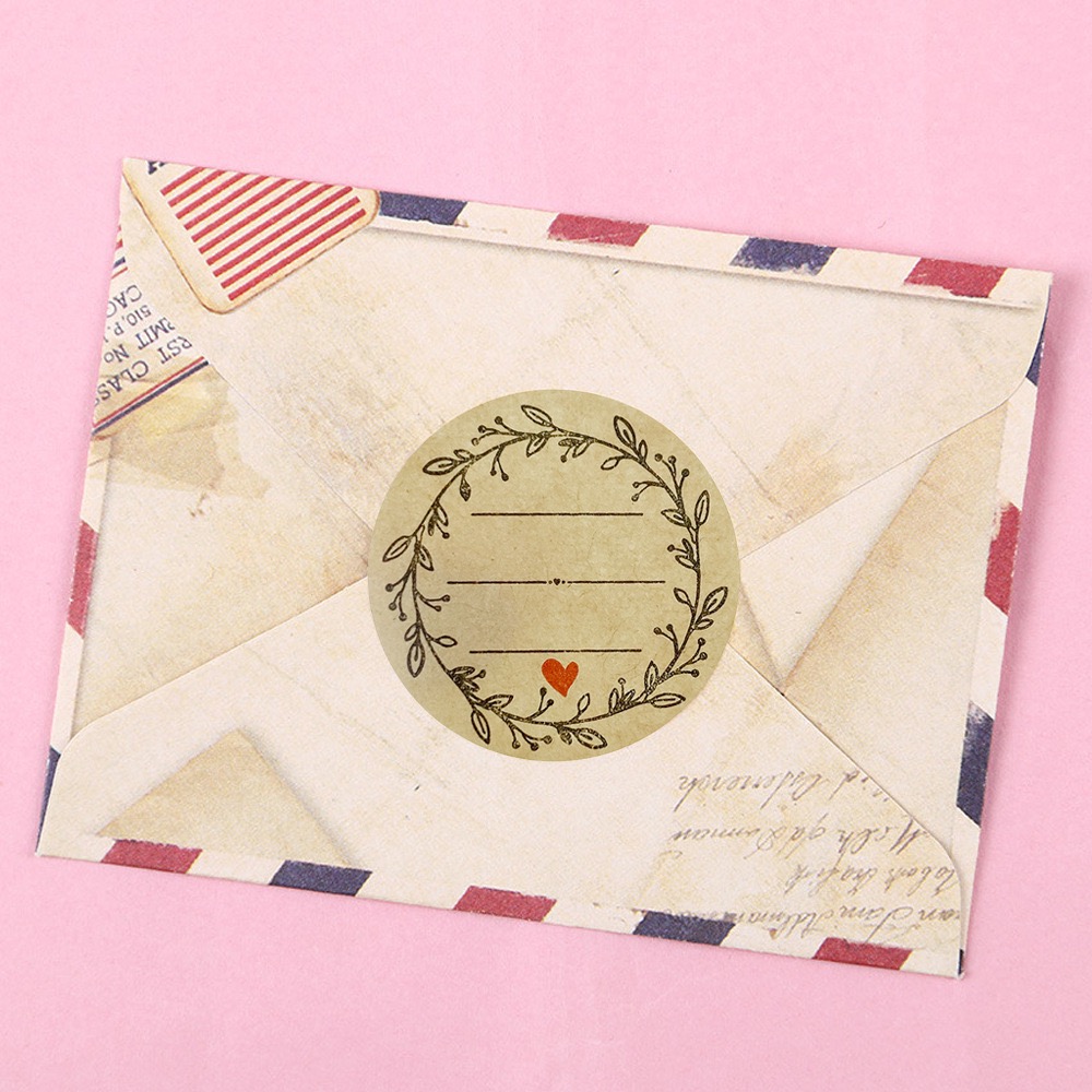 500 Stück/Rolle 2,5 cm große K – Letter Envelope Kraft Bewertung und Preis