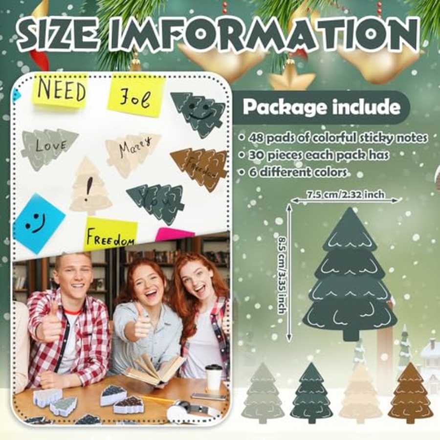 48 Blöcke 1440 Blatt Weihnacht – Memo Pad Sticky Bewertung und Preis