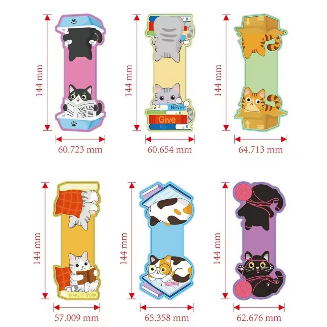 1 Set Kreatives Katzenmuster M – Bookmark Magnetic Clip Bewertung und Preis
