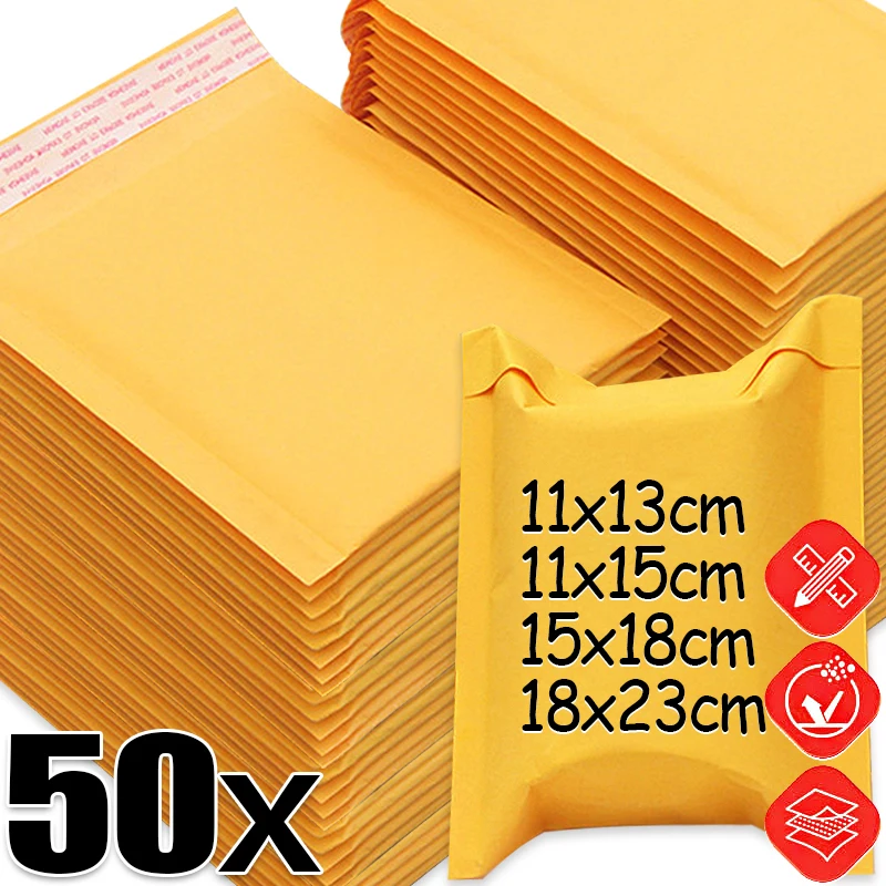 50/10x Kraftpapier-Luftpolster – Letter Envelope Kraft Bewertung und Preis