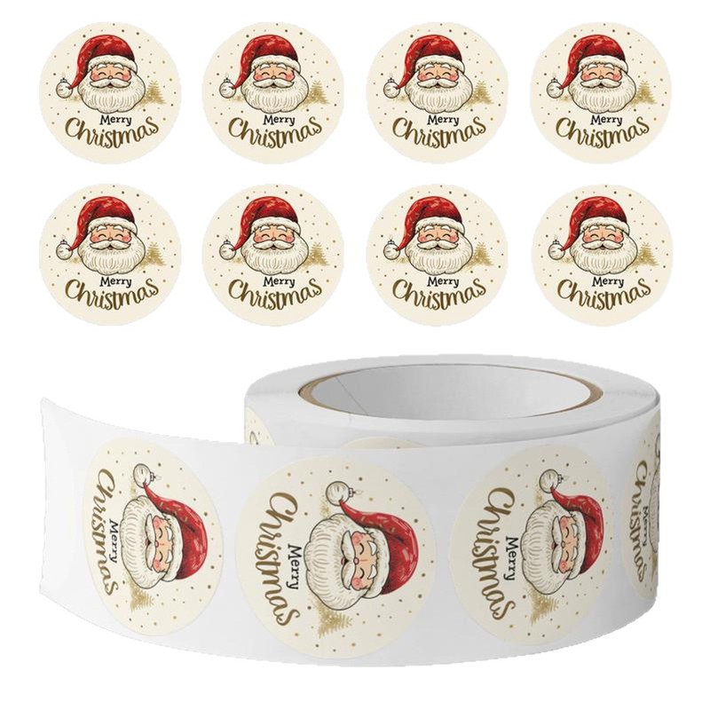 500 Stück/Rolle Weihnachts-Wei – Sticker Label Roll Bewertung und Preis