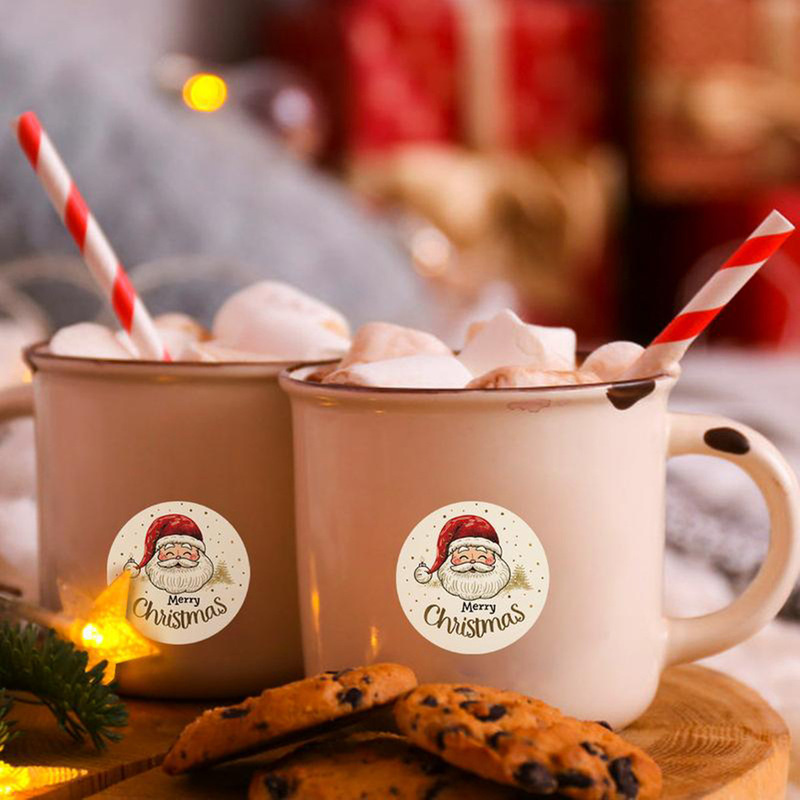 500 Stück/Rolle Weihnachts-Wei – Sticker Label Roll Bewertung und Preis